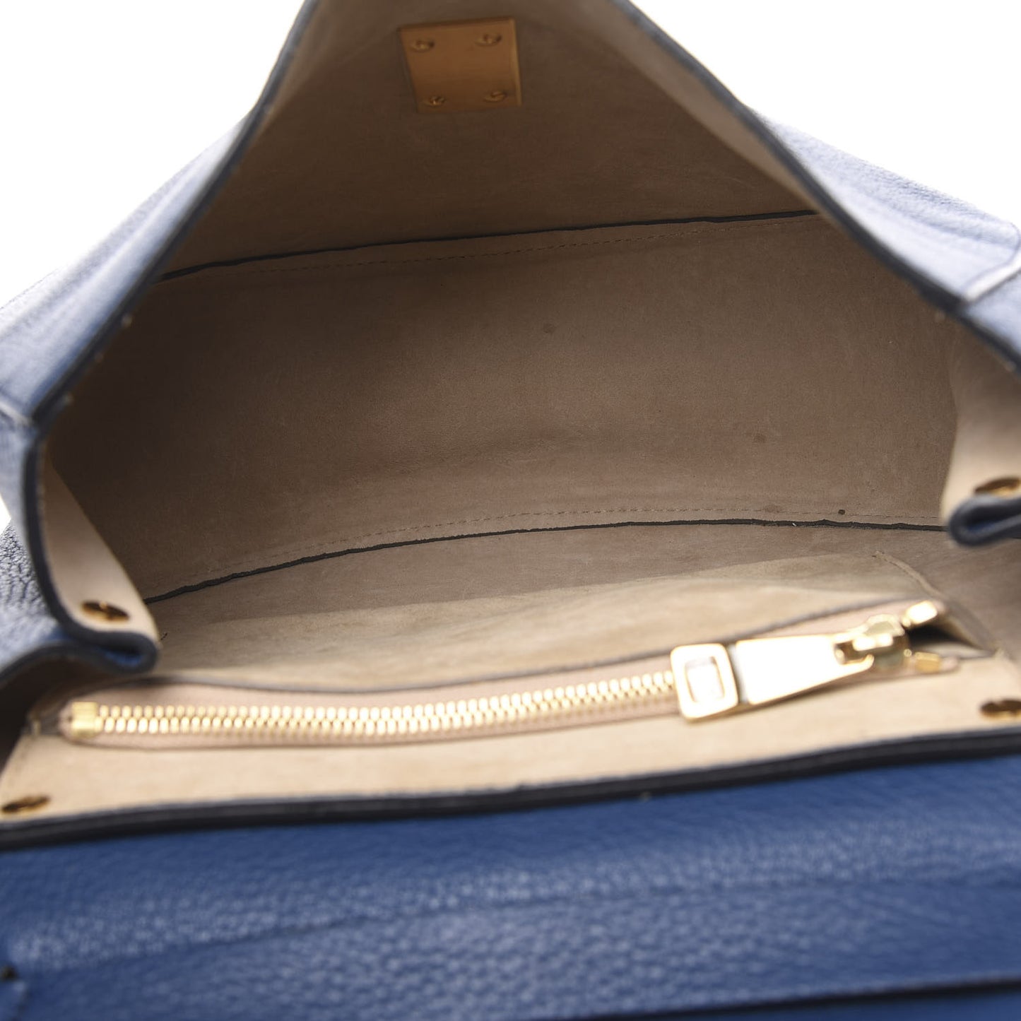 Grained Lambskin Drew Shoulder Bag Factory Blue