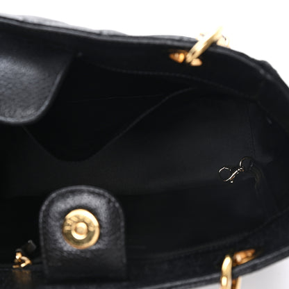 Chanel Caviar Quilted Petit Shopping Tote PST Black 4 of 10