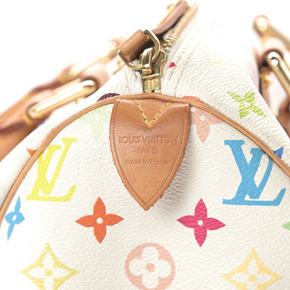 Louis Vuitton Monogram Multicolor Speedy 30 White 6 of 15