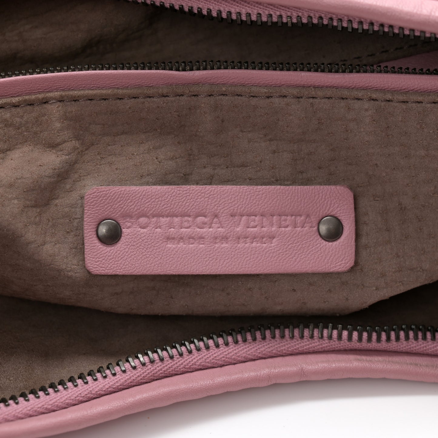 Nappa Intrecciato Large Veneta Hobo Mallow