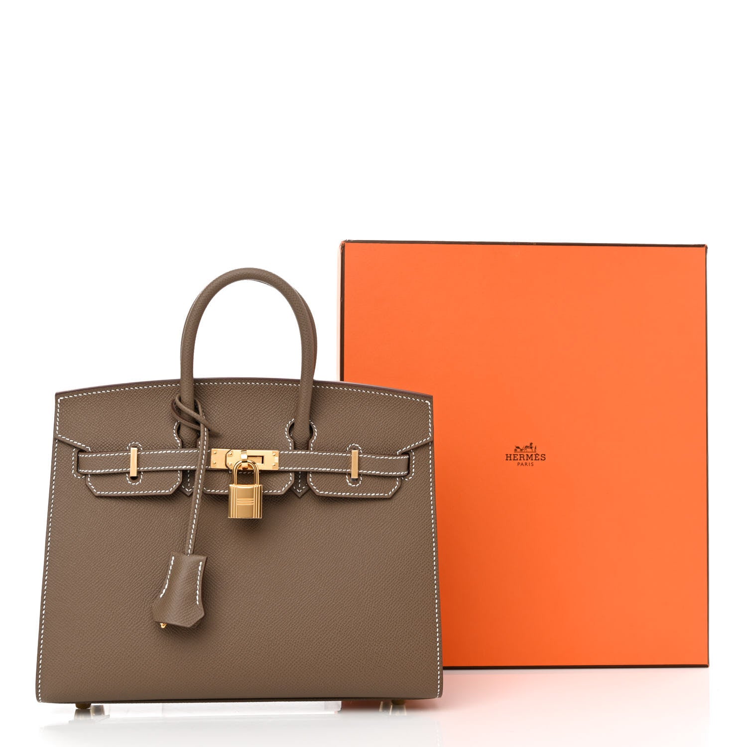 Hermes Epsom Birkin Sellier 25 Etoupe 11 of 11