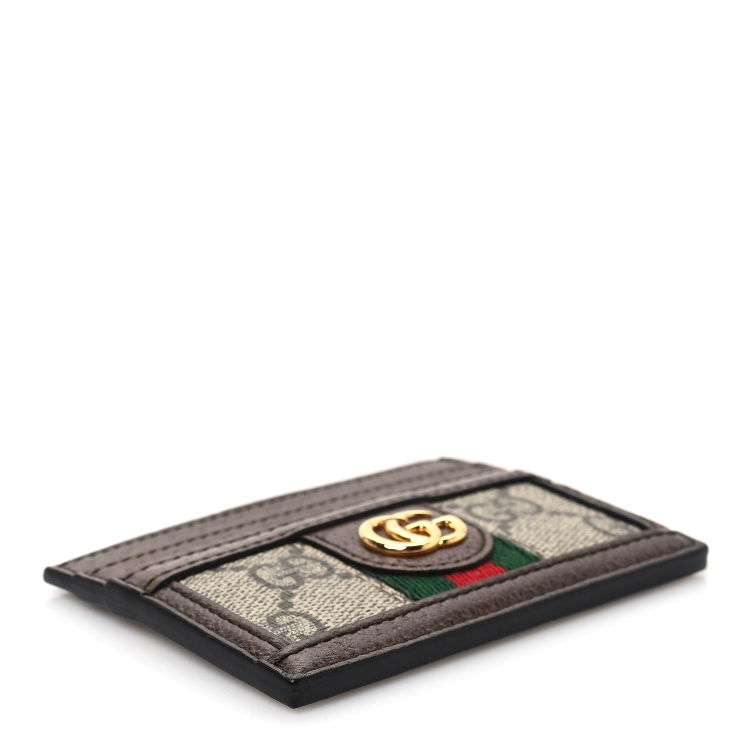 Gucci GG Supreme Monogram Ophidia Card Holder Brown 4 of 7