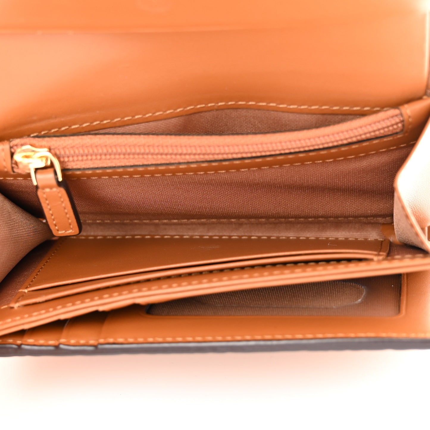 Visetos New Year Series Rooster Three-Fold Flap Wallet Cognac