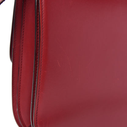 Celine Box Calfskin Medium Classic Box Flap Bag Red 14 of 18