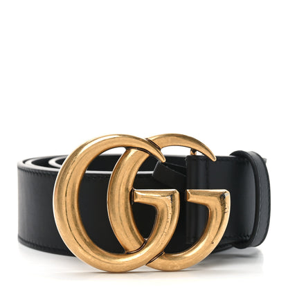 Gucci Calfskin Double G 40mm Belt 80 32 Black 1 of 4