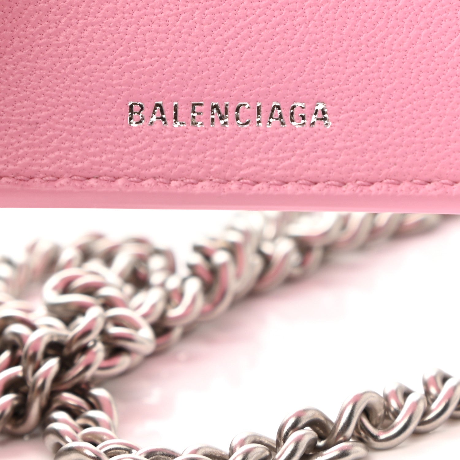Balenciaga Calfskin Hello Kitty Mini Wallet Pink 6 of 7