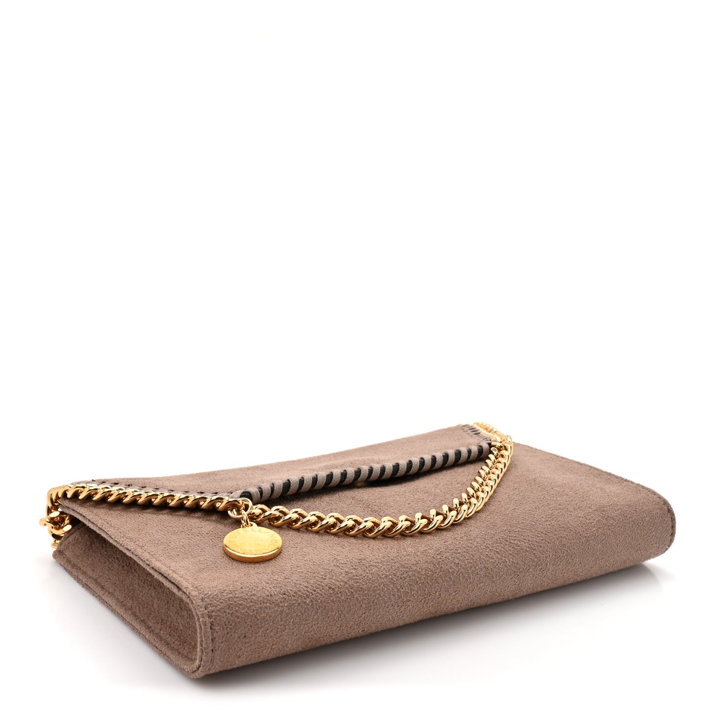 Shaggy Deer Mini Falabella Crossbody Bag Beige