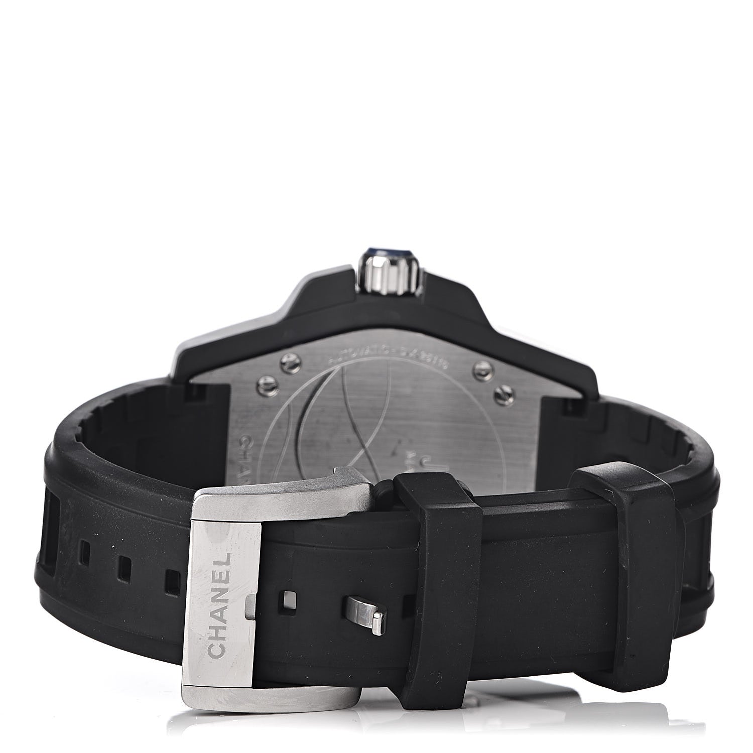 Chanel Stainless Steel Ceramic Rubber 41mm J12 Marine Automatic Watch Black 4 of 8