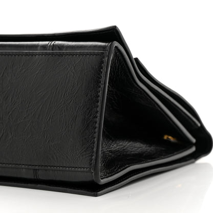 Balenciaga Crushed Calfskin Medium Crush Chain Bag Black 10 of 14