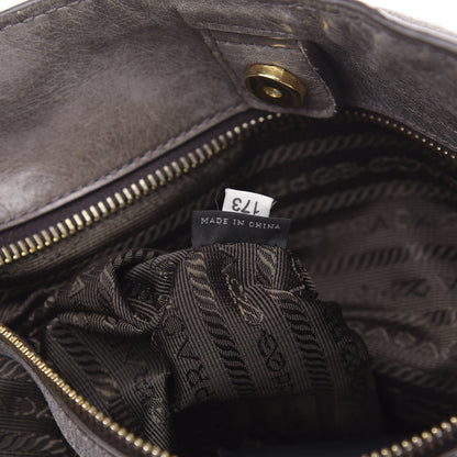 Prada Vitello Shine Top Handle Bag Fumo 8 of 16