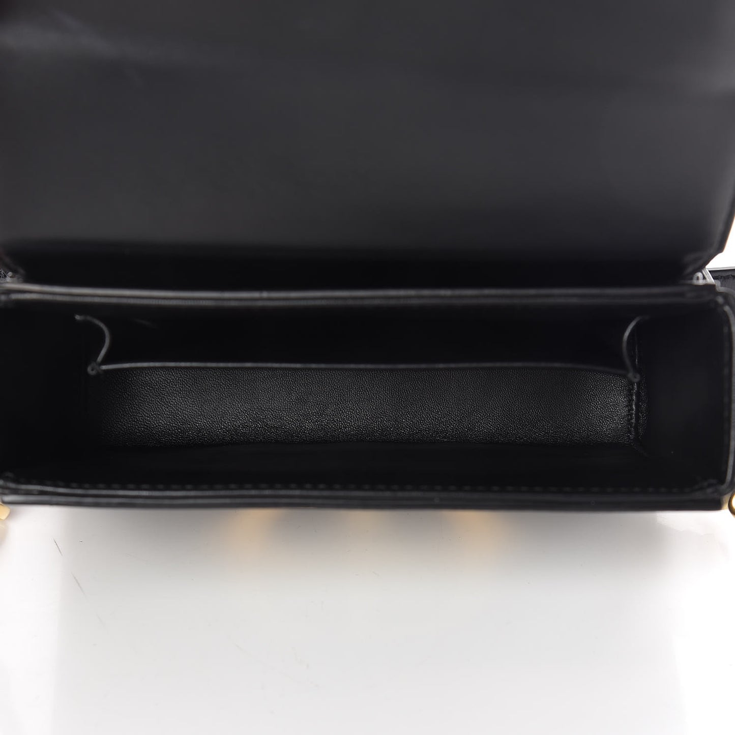 Crackled Lambskin 30 Montaigne Box Bag Black