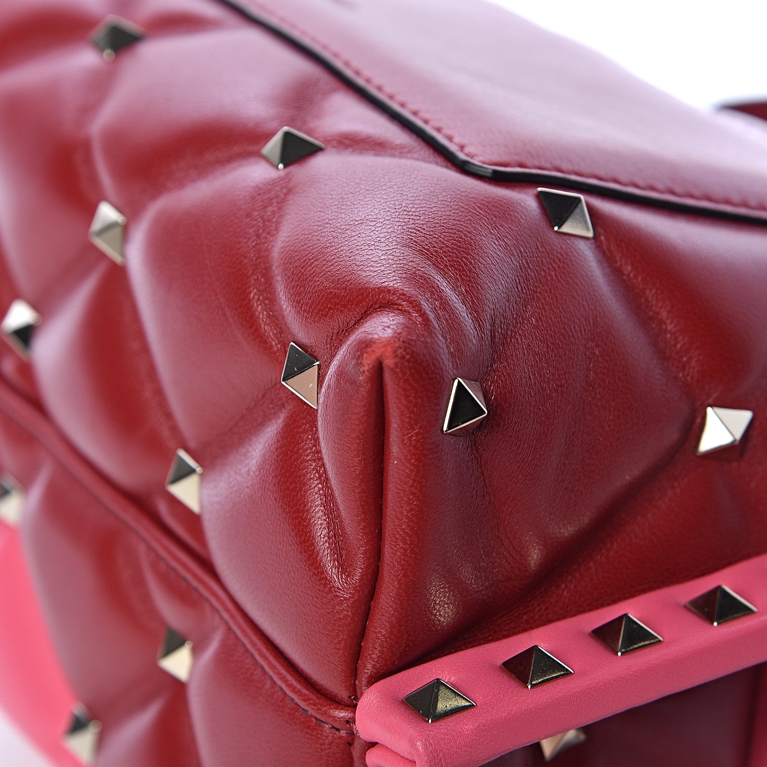 Valentino Garavani Nappa Medium Candystud Top Handle Bag Rosso Valentino Shadow Pink 11 of 17