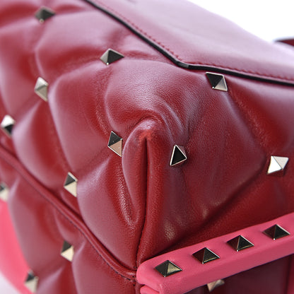 Valentino Garavani Nappa Medium Candystud Top Handle Bag Rosso Valentino Shadow Pink 11 of 17