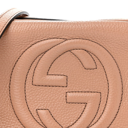 Gucci Pebbled Calfskin Small Soho Disco Bag Camelia 9 of 14