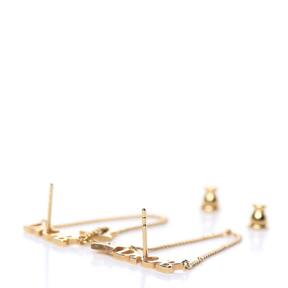 Christian Dior Metal Chain Star Dio(r)evolution Earrings Gold 3 of 3