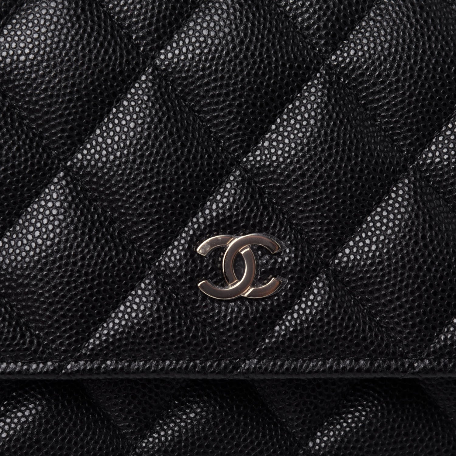 Chanel Caviar Quilted Mini Wallet On Chain WOC Black 10 of 11