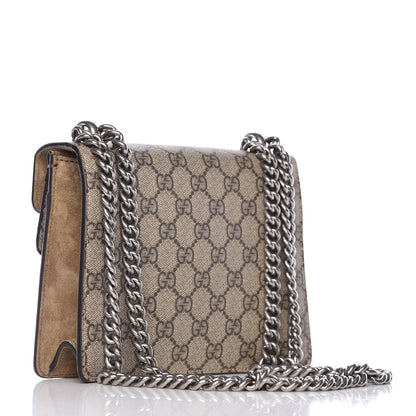 Gucci GG Supreme Monogram Mini Dionysus Shoulder Bag Taupe 3 of 9