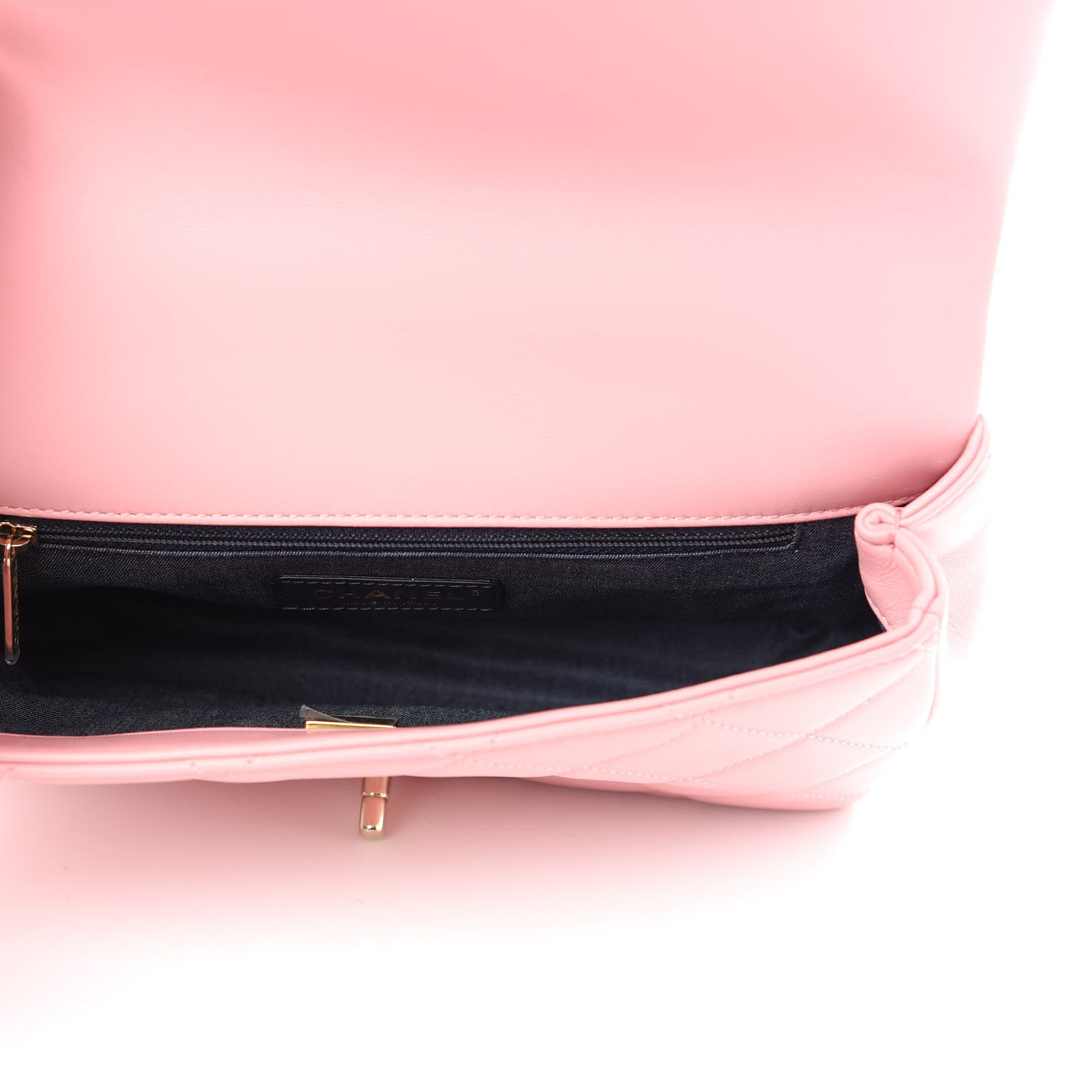 Chanel Lambskin Quilted Resin Bi-Color Chain Flap Bag Pink 5 of 9
