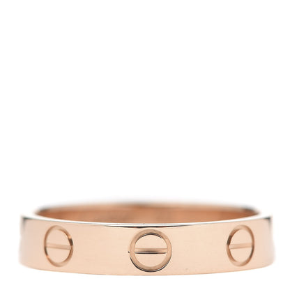 Cartier 18K Pink Gold 3.5mm LOVE Wedding Band Ring 50 5.25 1 of 4