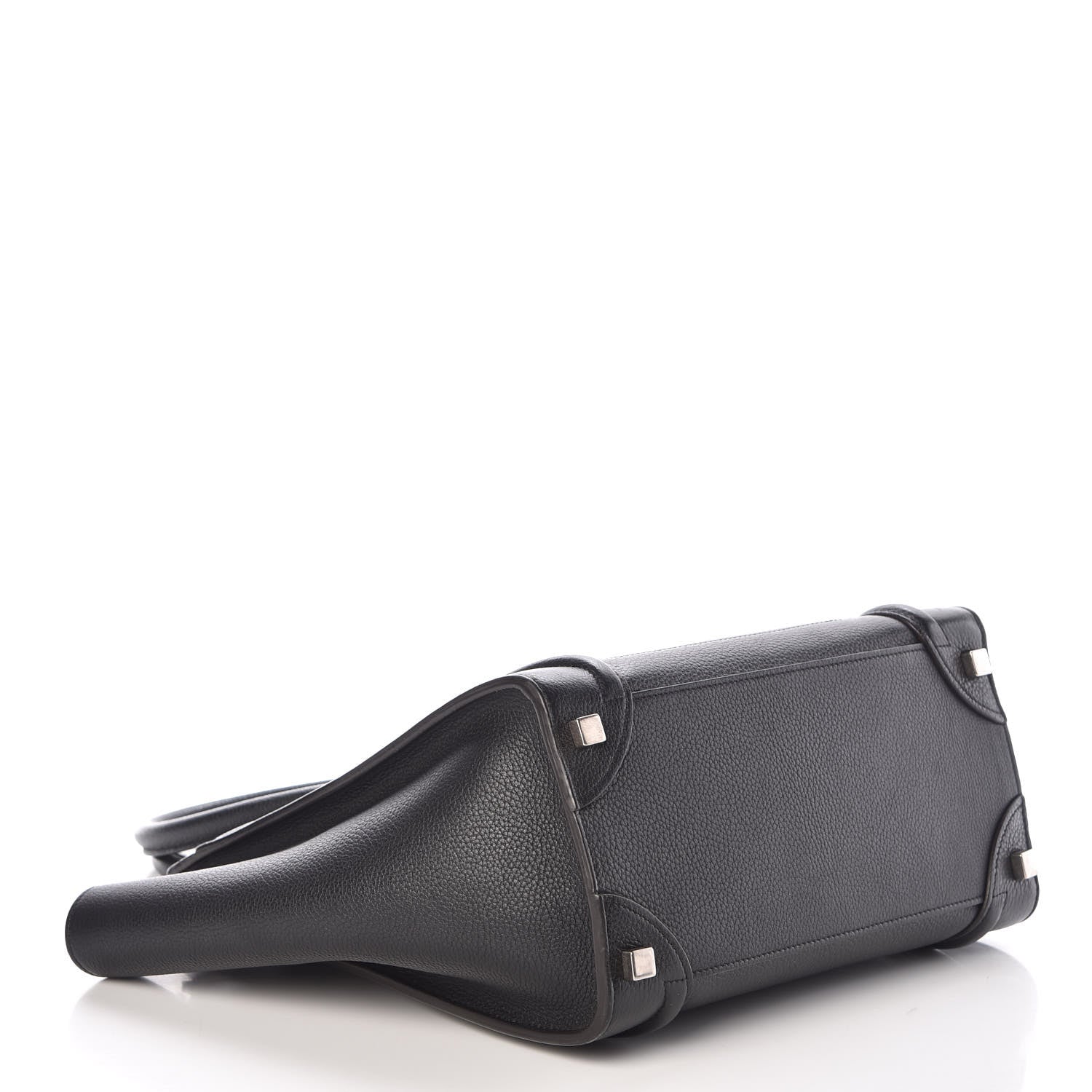 Celine Drummed Calfskin Micro Luggage Black 4 of 8