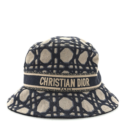 Christian Dior Macrocannage Small Brim D-Bobby Bucket Hat 58 Blue 2 of 7