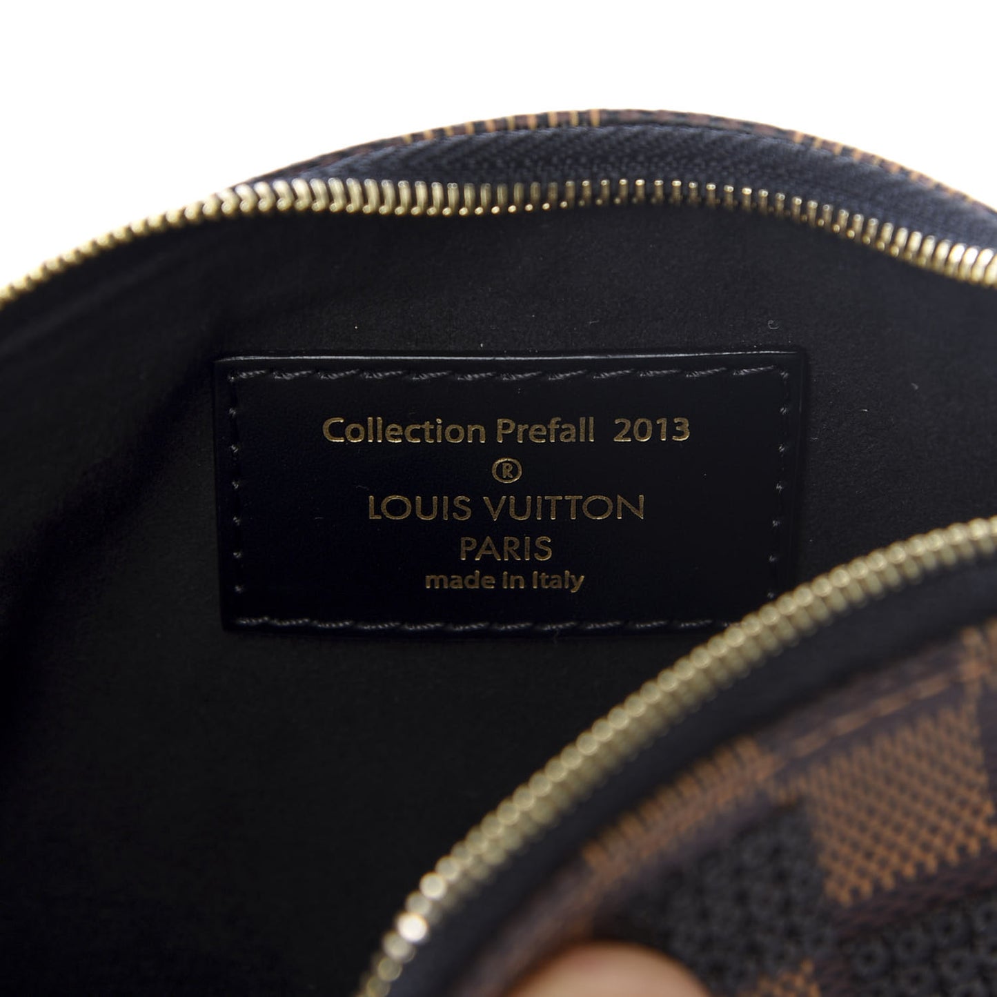 Damier Paillettes Mini Pochette Accessories Black