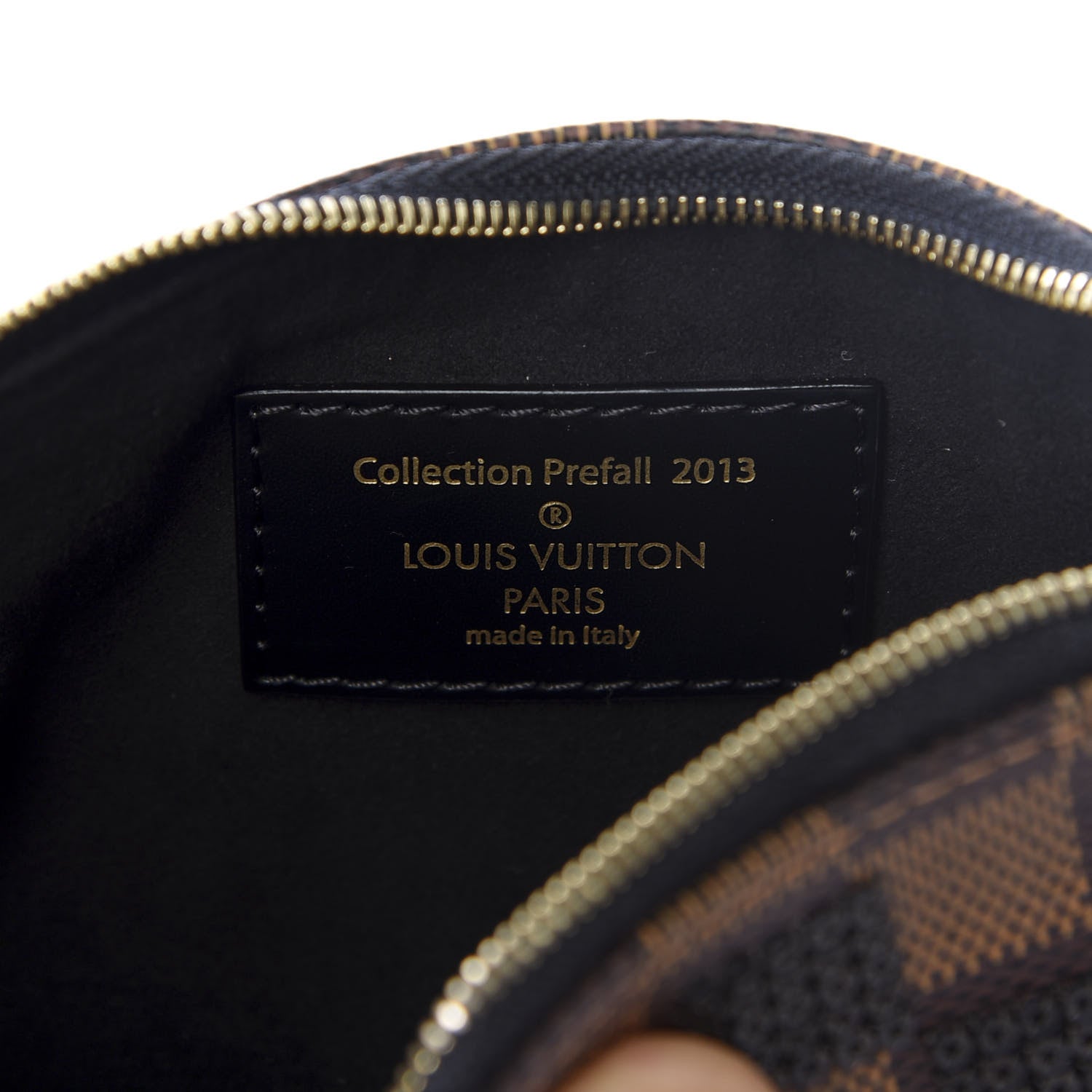 Louis Vuitton Damier Paillettes Mini Pochette Accessories Black 4 of 9