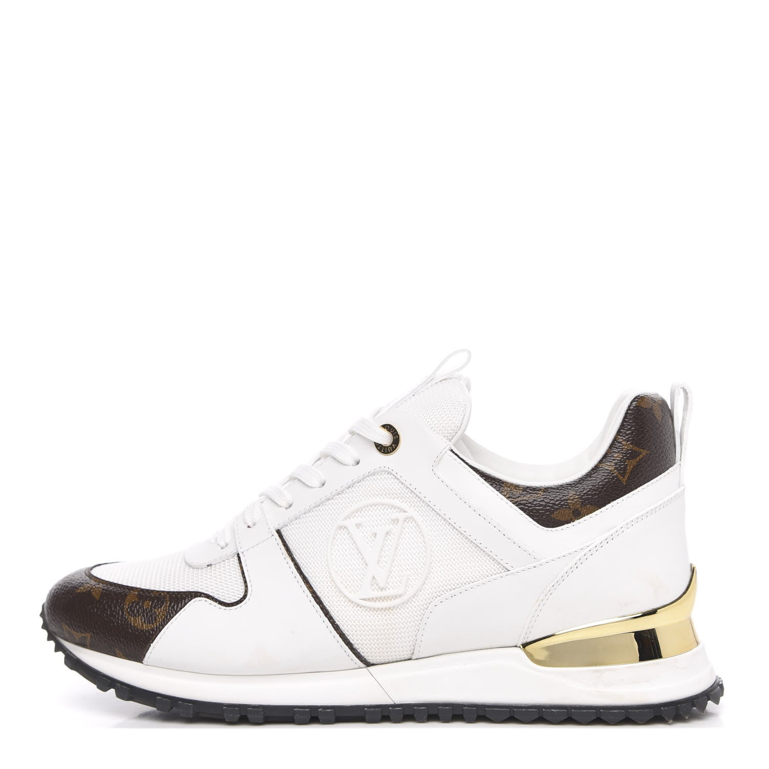 Louis Vuitton Calfskin Monogram Run Away Sneakers 39 White 1 of 8