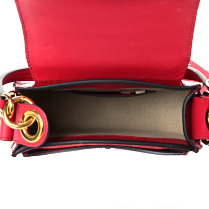 Chloe Calfskin Crocodile Embossed Small Tess Bag Dusky Red 6 of 11