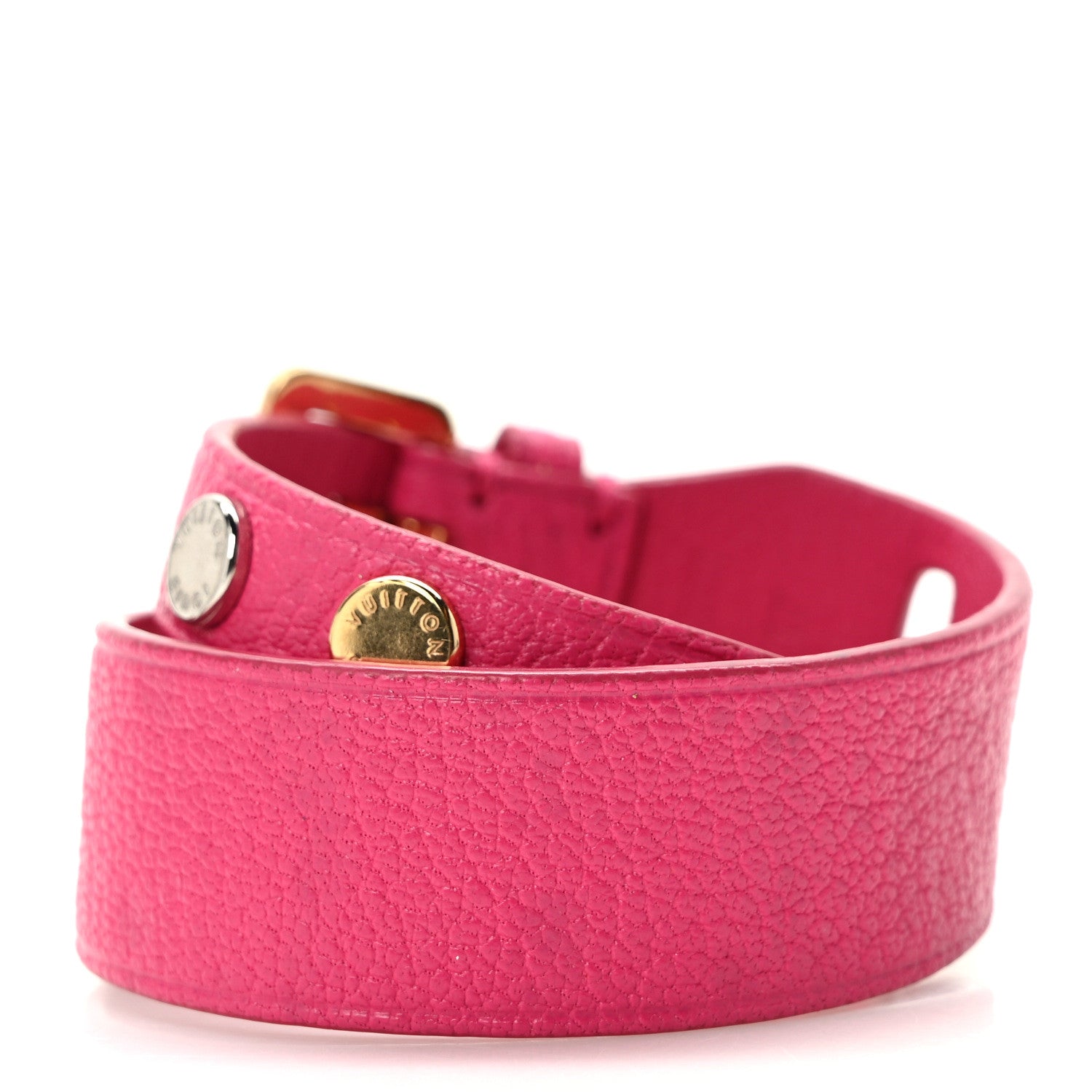 Louis Vuitton Goatskin Spike It Wrap Bracelet 17 Rose Indien 3 of 5