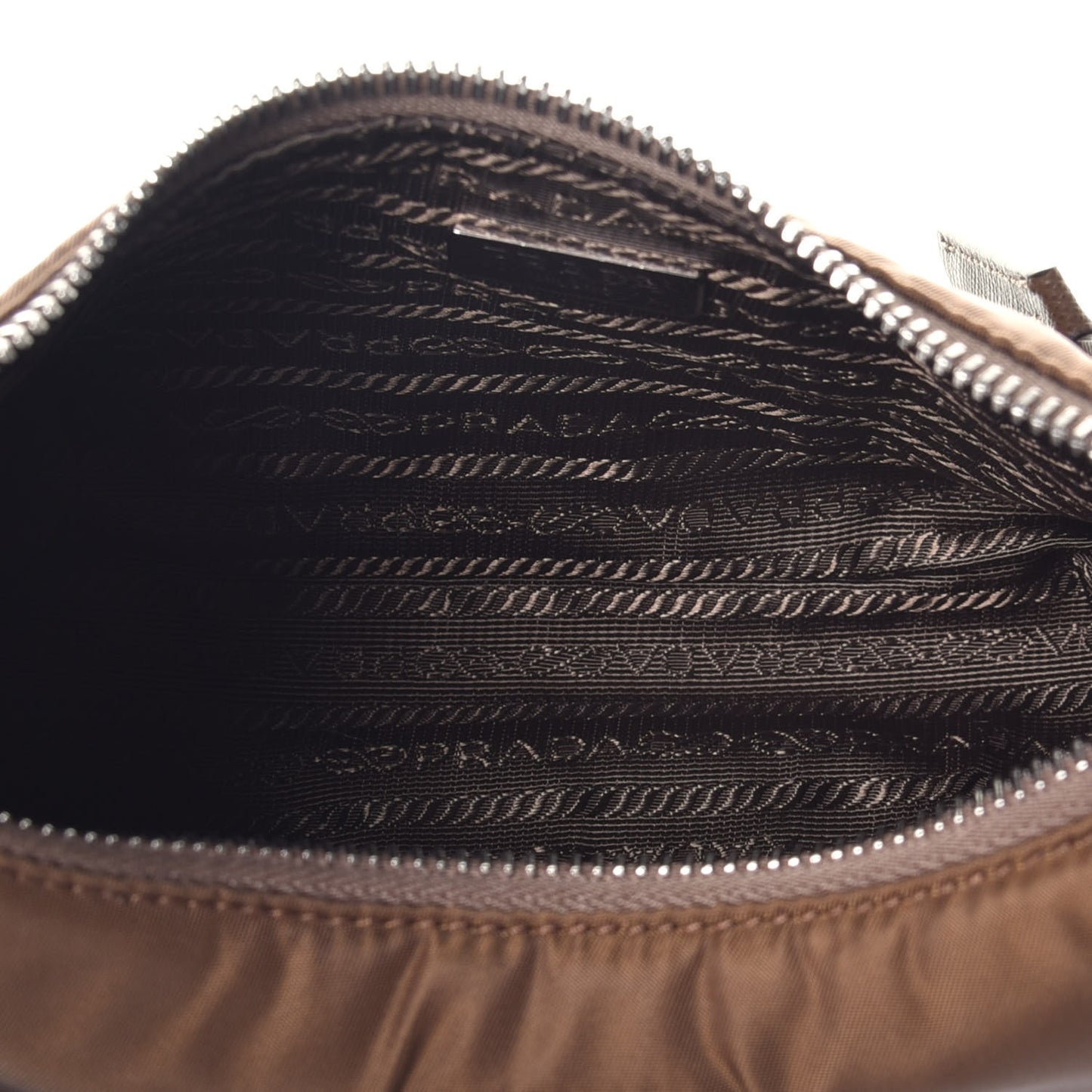 Tessuto Nylon Saffiano Re-Edition 2005 Shoulder Bag Cacao