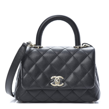 Chanel Caviar Quilted Extra Mini Coco Handle Flap Black 1 of 11