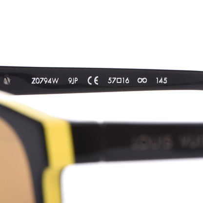 Louis Vuitton Oliver Sunglasses Z0794W Black Yellow 6 of 7