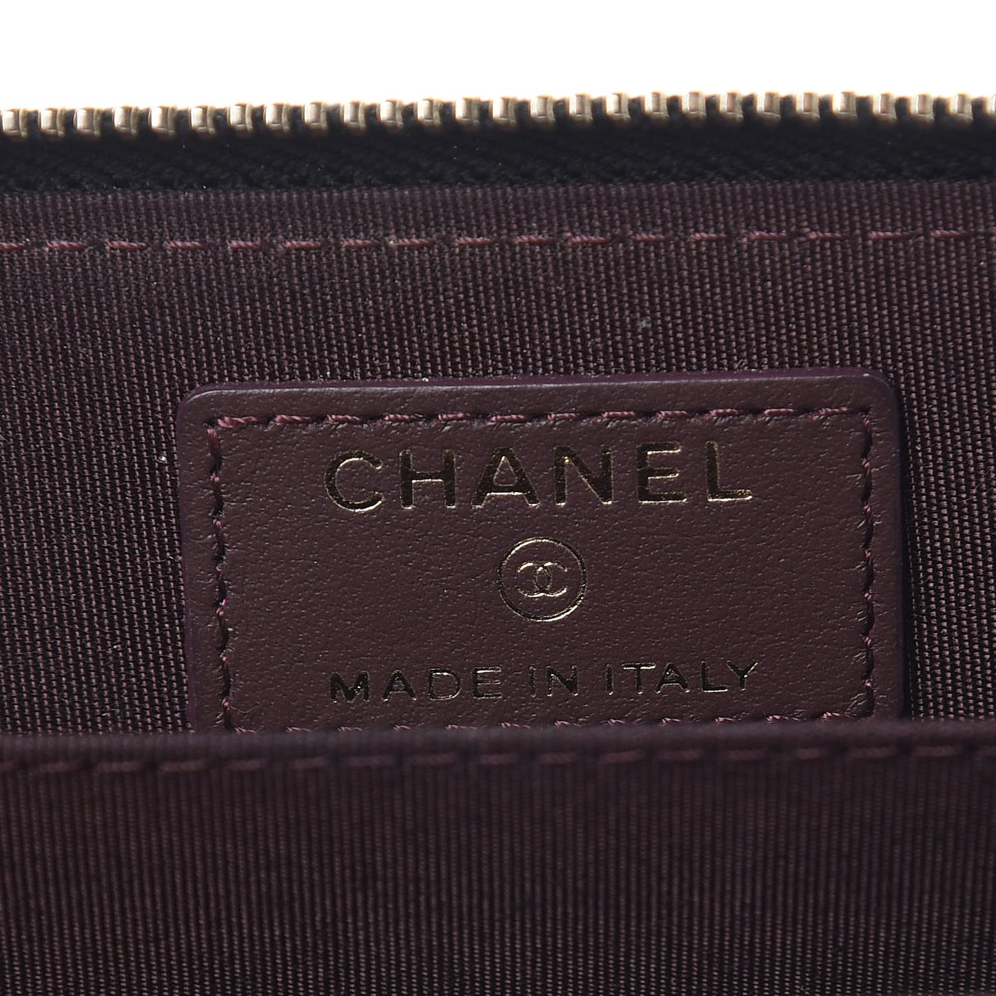 Grained Calfskin Neo Executive Zip Coin Purse Black