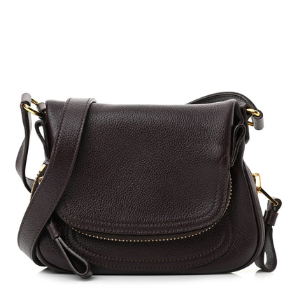 Tom Ford Calfskin Mini Jennifer Crossbody Bag Wine 1 of 13