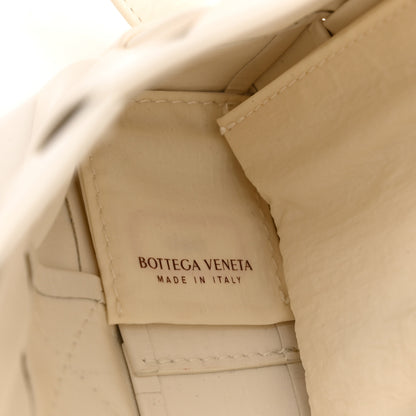Bottega Veneta Paper Calfskin Maxi Intreccio Cassette Crossbody Bag White 6 of 11
