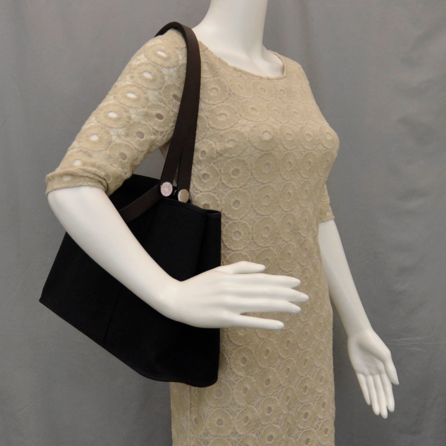 Hermes Canvas Cabag PM Black 2 of 8
