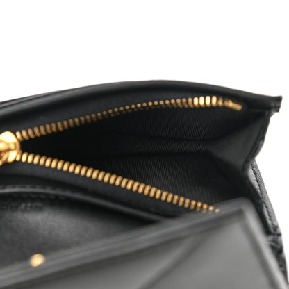Valentino Garavani Nappa Roman Stud Small Flap Wallet Black 6 of 8