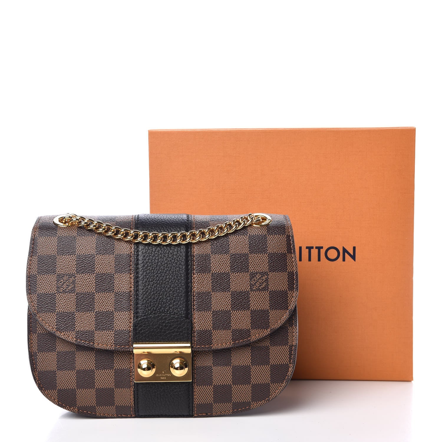 Louis Vuitton Damier Ebene Cuir Taurillon Wight Black 11 of 11