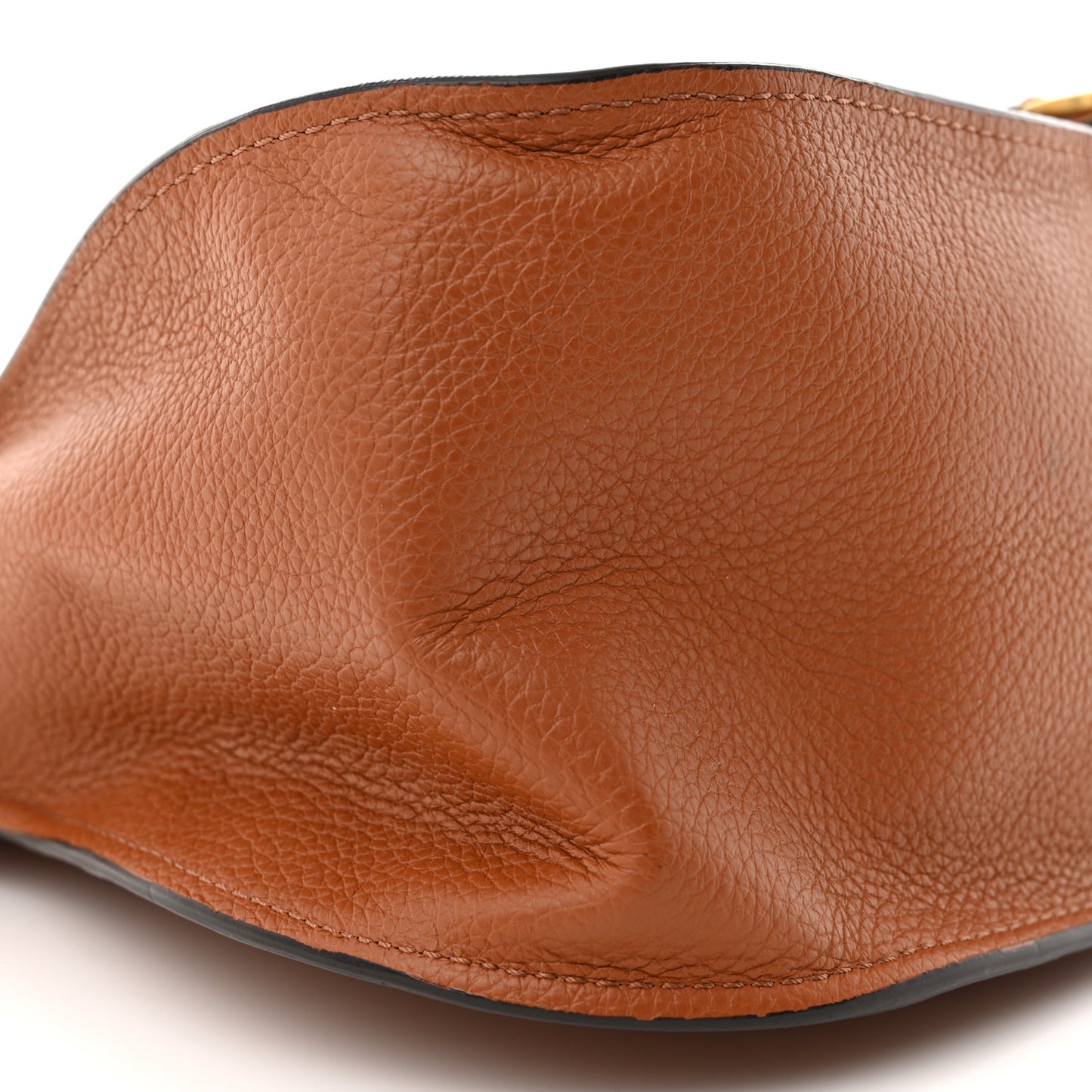 Calfskin Studded Medium Marcie Double Carry Tan