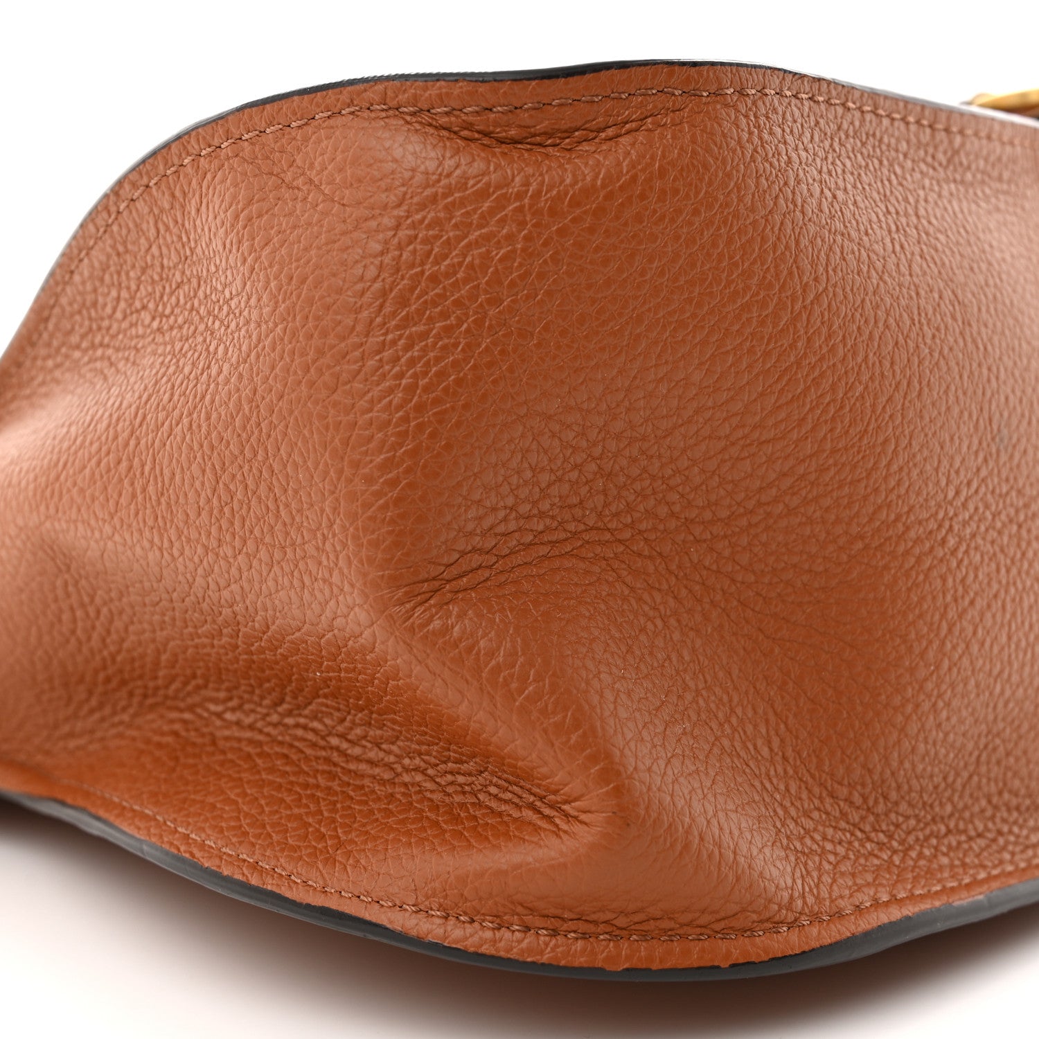 Chloe Calfskin Studded Medium Marcie Double Carry Tan 9 of 13
