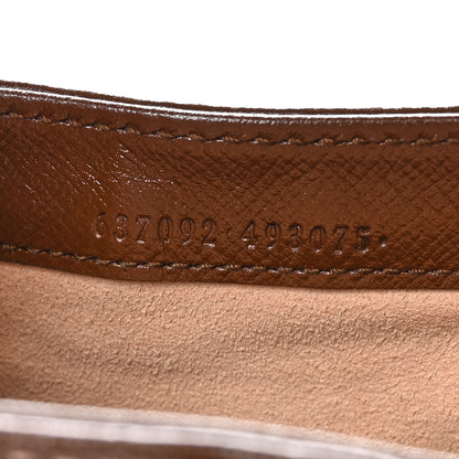 Gucci GG Supreme Monogram Azalea Calfskin Web Mini Jackie 1961 Hobo Beige Ebony Brown Sugar 7 of 10