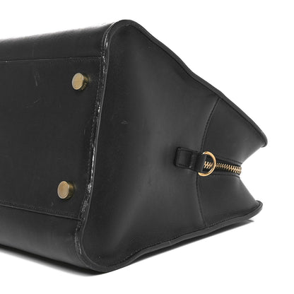Saint Laurent Smooth Calfskin Medium Monogram Cabas Black 10 of 10