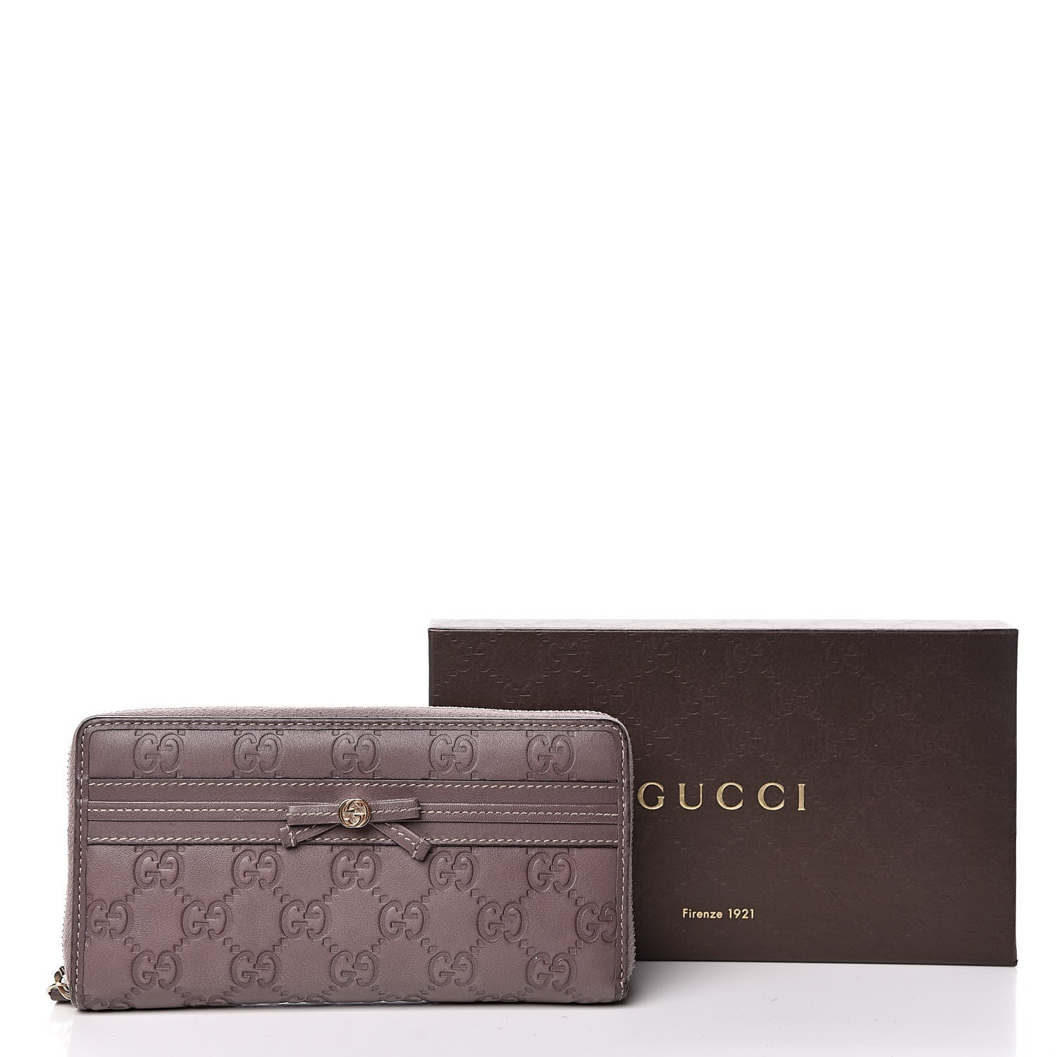 Gucci Guccissima Princy Zip Around Wallet Purple 12 of 12