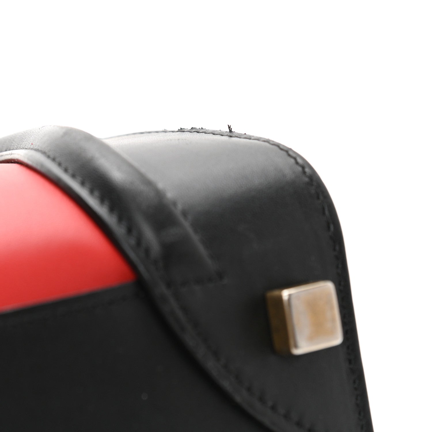 Celine Bullhide Calfskin Micro Tri-Color Luggage Bright Red 12 of 12