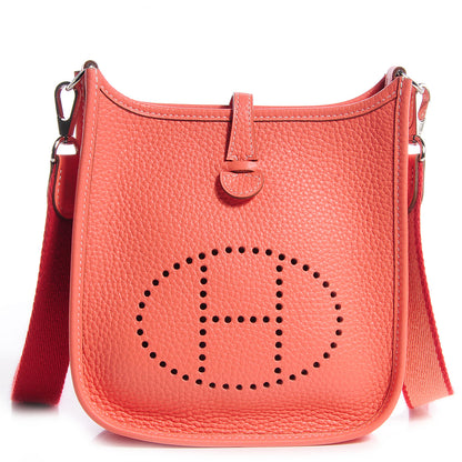 Hermes Taurillon Clemence Evelyne TPM Crevette 1 of 8