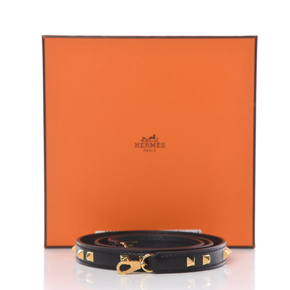 Hermes Swift 16mm Mini Dog Carres Bag Strap Black 6 of 6