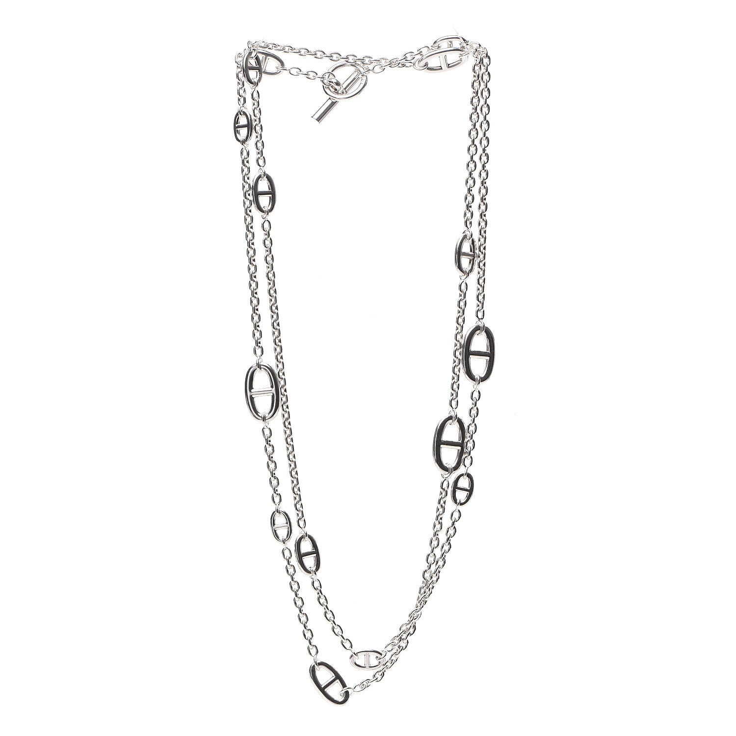Hermes Sterling Silver Farandole Necklace 120 2 of 4