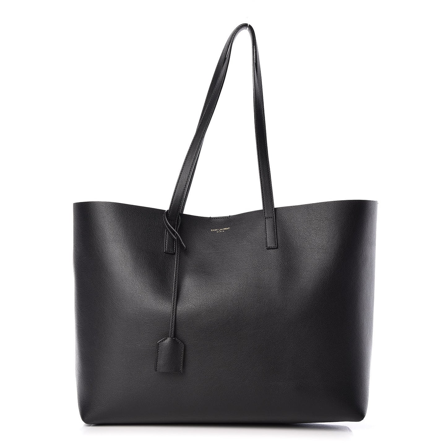 Calfskin Large Shopping Tote Black