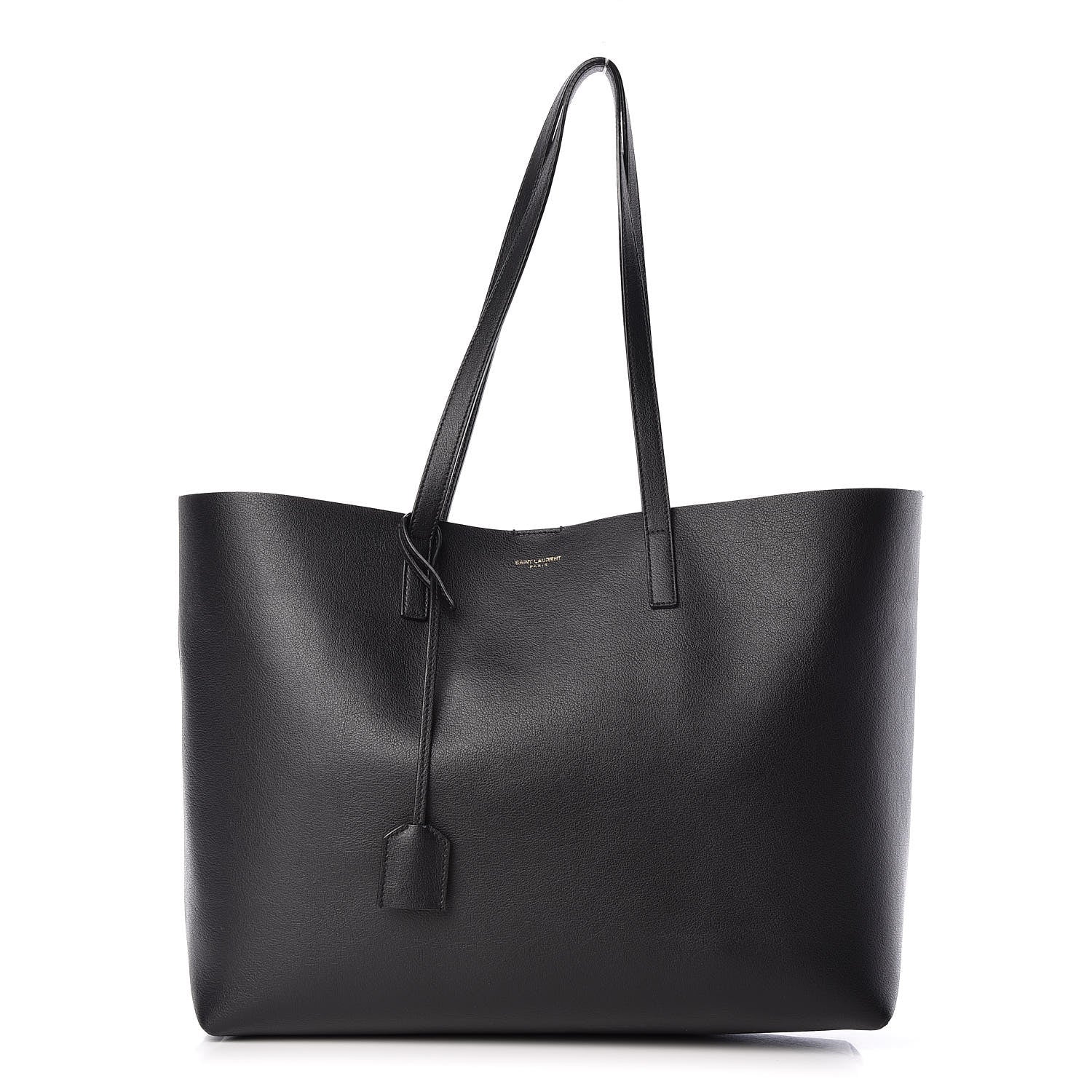 Saint Laurent Calfskin Large Shopping Tote Black 3 of 17